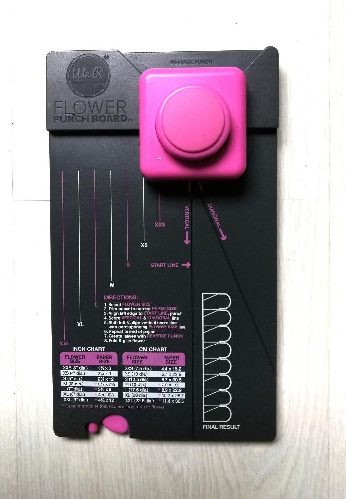 We R Memory Keepers flower punch board, Ophalen of Verzenden, Gebruikt, Overige typen, Overige merken