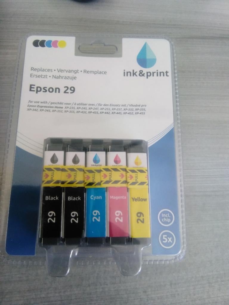 2 pakken Epson 29 Inktcartridges - 5-pack, Ophalen of Verzenden, Nieuw, Ink&print (compatibel met Epson)