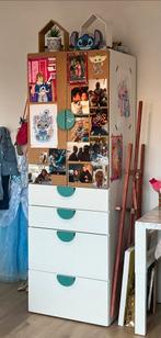 Witte kast met lades en kurkbord, Ophalen, Overige materialen, Gebruikt, 50 tot 100 cm