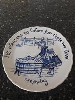 wandbordje Burleigh Monday, Ophalen of Verzenden