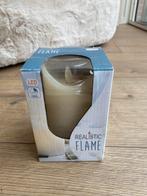 Ledkaars realistic flame, Overige materialen, Nieuw, Ophalen of Verzenden, Crème