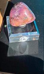 Robijn trommel steen op sokkel, Ophalen of Verzenden