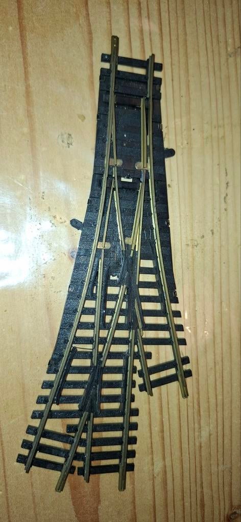 h0 Fleischmann wissels  en ontkoppeling zie beschrijving, Gebruikt, Gelijkstroom, Fleischmann, Rails