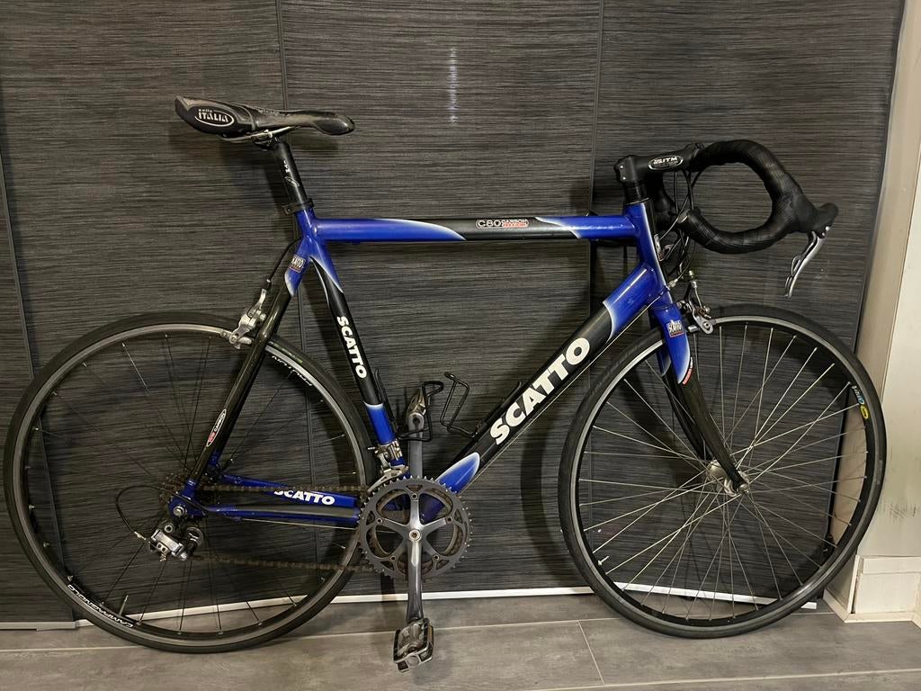 Scatto carbon racefiets (campagnolo/dura ace), 28 inch, Carbon, Zo goed als nieuw, 61 tot 65 cm