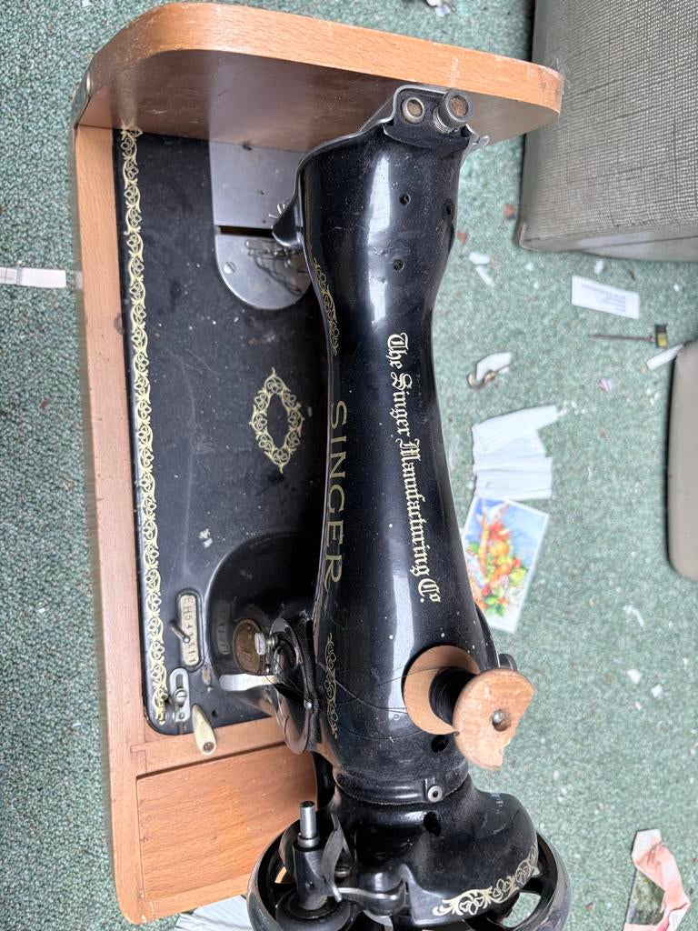 Vintage Singer Naaimachine, Ophalen of Verzenden, Gebruikt, Naaimachine, Singer