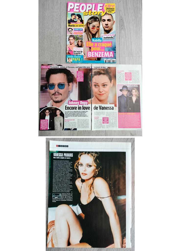 Vanessa Paradis tijdschrift artikelen, Verzamelen, Muziek, Artiesten en Beroemdheden, Zo goed als nieuw, Boek, Tijdschrift of Artikel