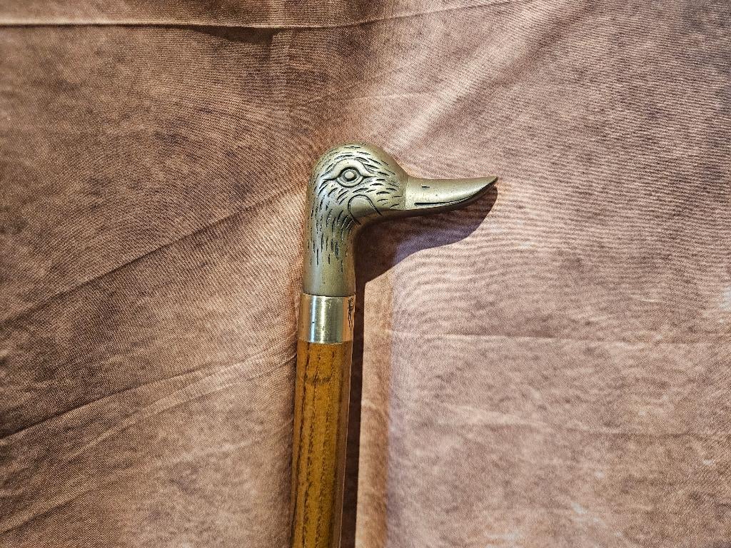 Antieke Wandelstok met Verborgen Flacon - 20e eeuw, Antiek en Kunst, Antiek | Overige Antiek, Ophalen of Verzenden