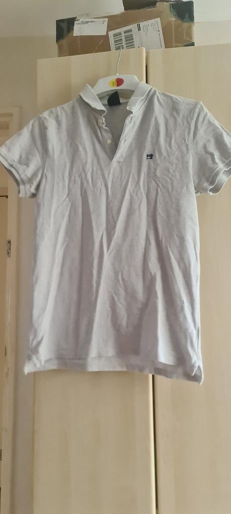 Scotch & Soda Polo Shirt Maat M, Kleding | Heren, Polo's, Maat 48/50 (M), Ophalen of Verzenden, Grijs, Gedragen