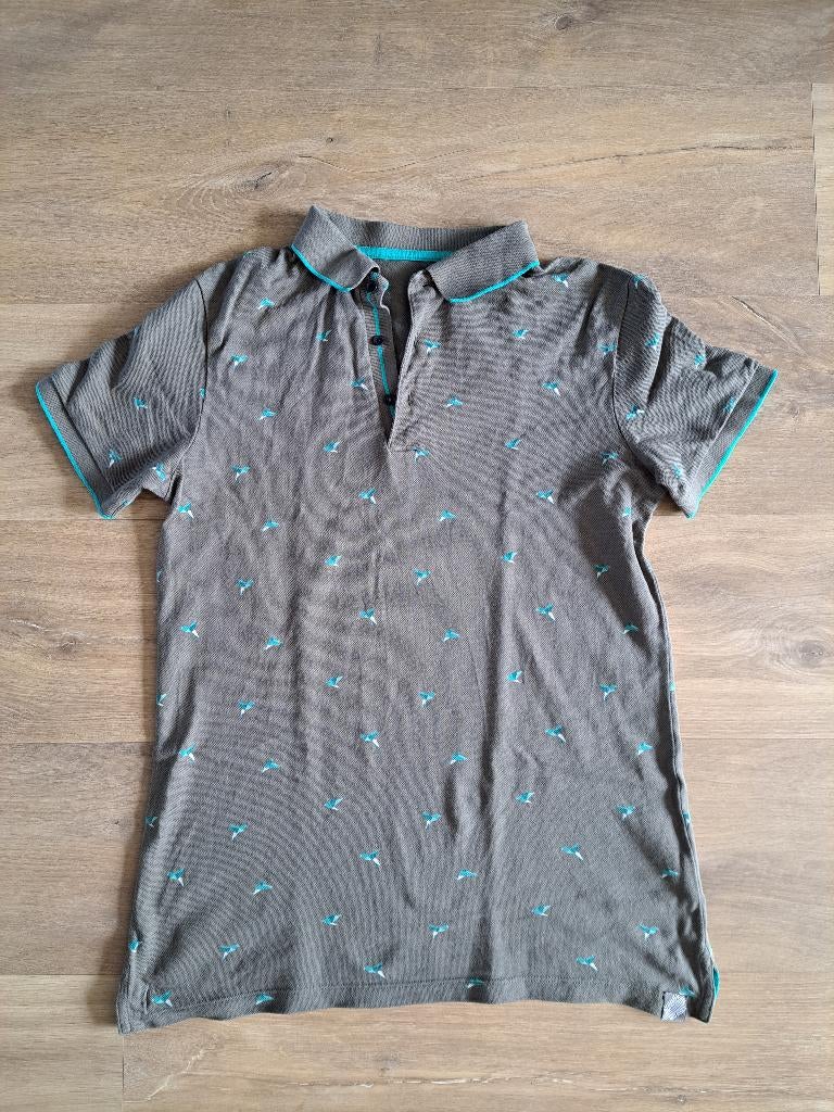 Polo met vogeltjes print van WE maat 170/176, Kinderen en Baby's, Kinderkleding | Maat 170, Ophalen of Verzenden, Zo goed als nieuw