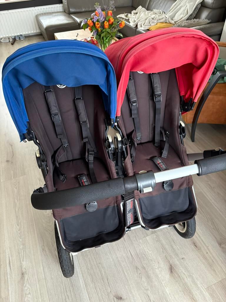Bugaboo Donkey duo met veel accessoires, Ophalen, Zo goed als nieuw, Kinderwagen of Buggy