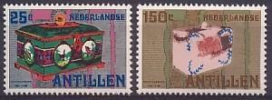 Nederlandse Antillen 652/3 postfris Postspaarbank 1980, Postzegels en Munten, Postzegels | Nederlandse Antillen en Aruba, Postfris