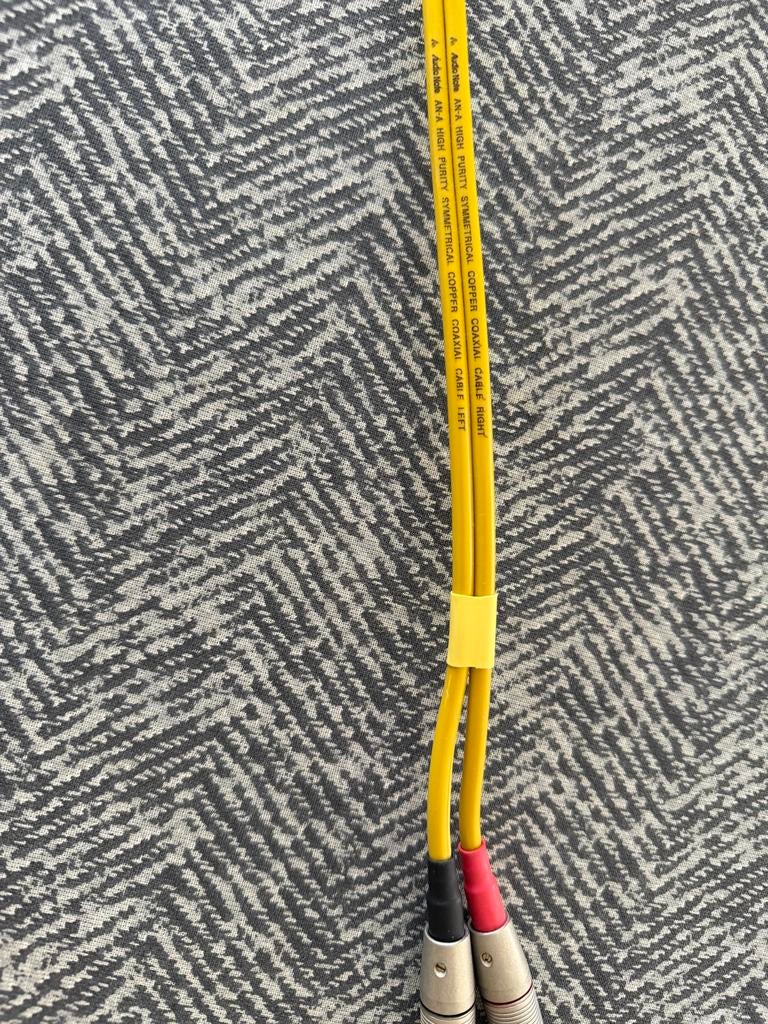 Audio Note AN-A RCA kabel 1m, Audio, Tv en Foto, Audiokabels en Televisiekabels, Ophalen of Verzenden, Gebruikt, Minder dan 2 meter