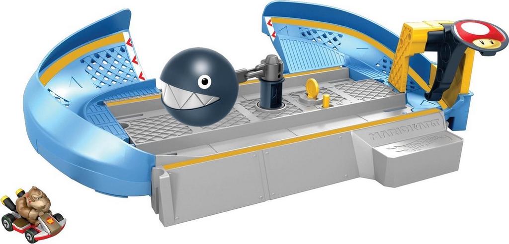 Hot Wheels Mario Kart Chain Chomp Baandeel Set, Kinderen en Baby's, Speelgoed | Racebanen, Gebruikt, Onderdelen, Ophalen of Verzenden