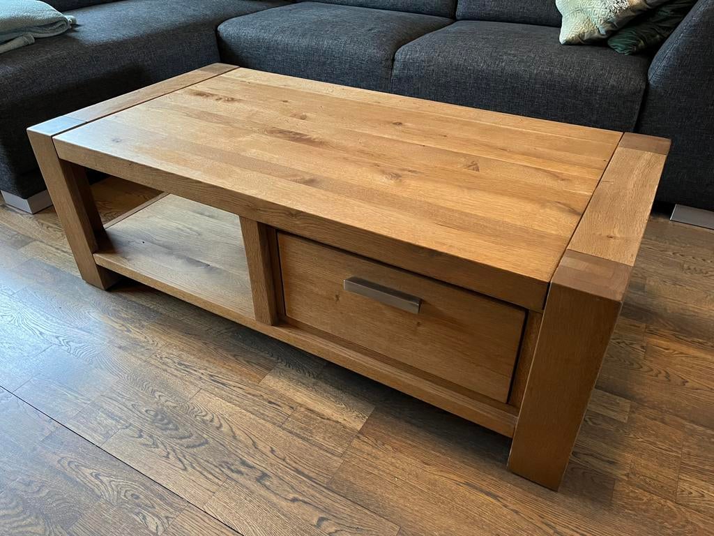 Salon tafel mango hout, Huis en Inrichting, Ophalen, 100 tot 150 cm, 50 tot 100 cm, Zo goed als nieuw