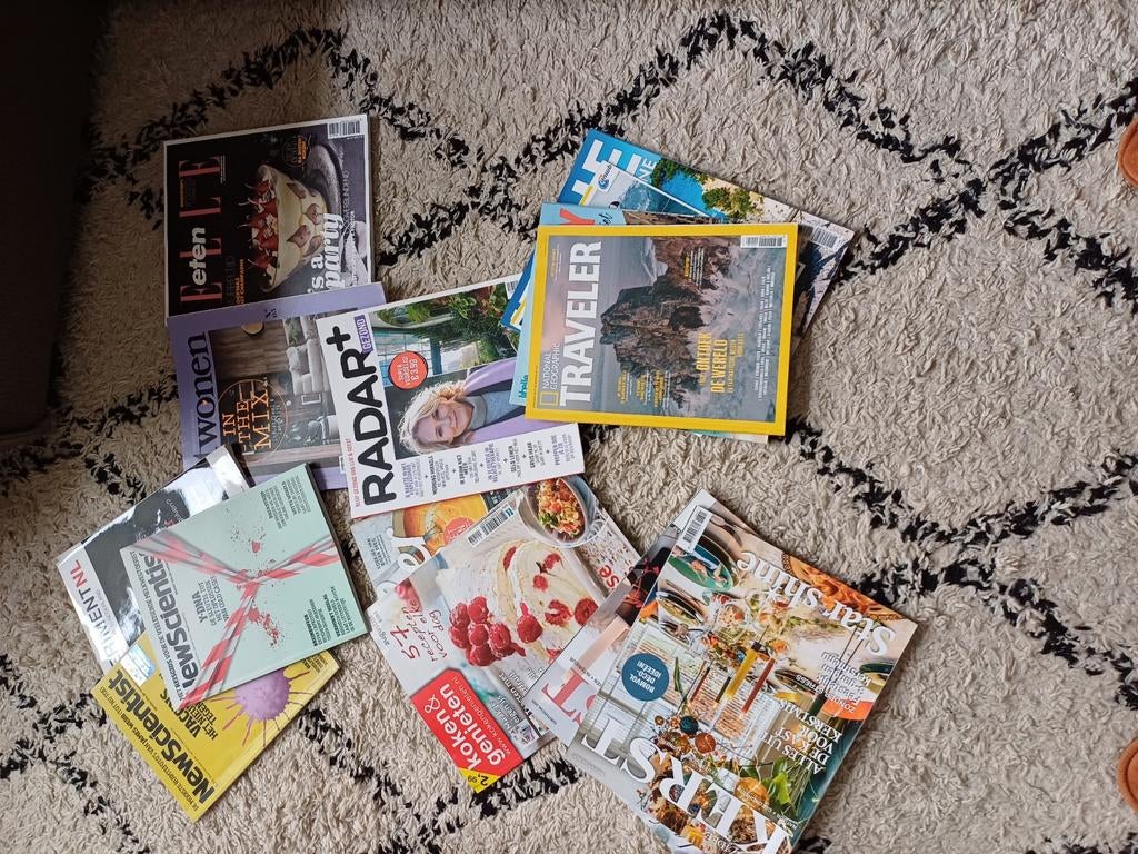 Leuke stapel tijdschriften, Ophalen of Verzenden, Zo goed als nieuw, Damesbladen