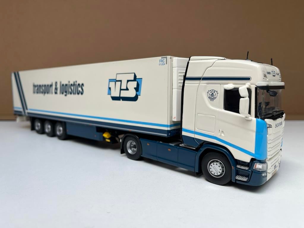 Tekno 75150 Scania NGS-S Highline + 3-as koeler VTS Boxmeer, Hobby en Vrije tijd, Modelauto's | 1:50, Ophalen of Verzenden, Zo goed als nieuw