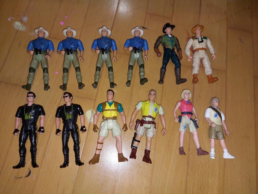Vintage jurassic park actiefiguren jaren 90, Ophalen of Verzenden, Gebruikt