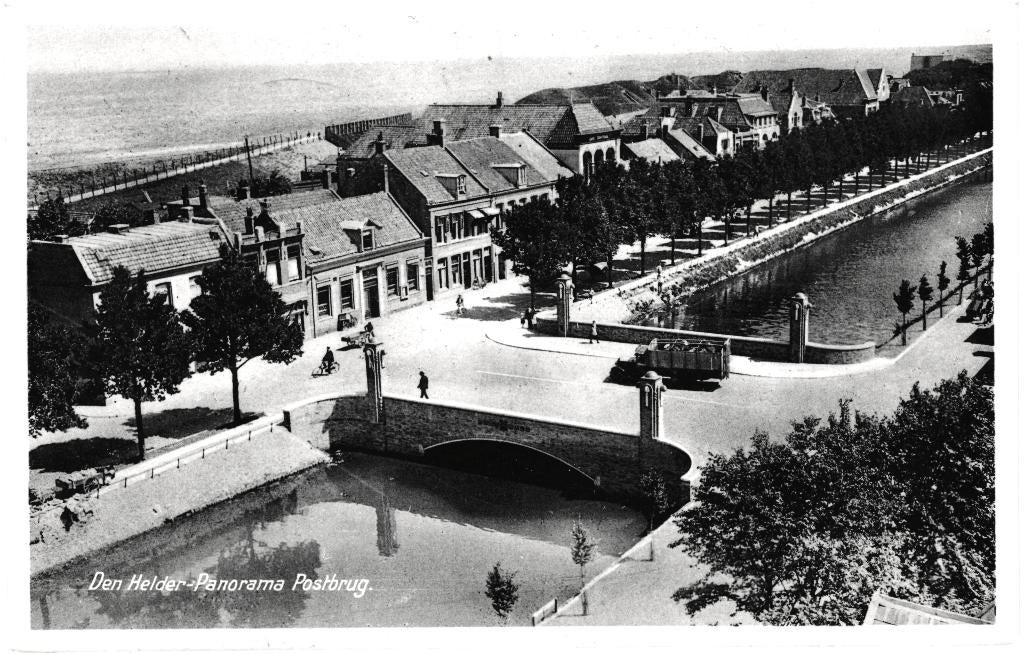 700734 Den Helder NH 1936 Postbrug Gelopen met postzegel, Ophalen of Verzenden, 1920 tot 1940, Gelopen, Noord-Holland