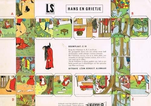 Talens Bouwplaat/Puzzel - Hans en Grietje en Assepoester, Verzamelen, Ophalen of Verzenden, Overige typen