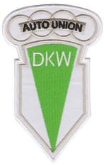 Auto Union DKW stoffen opstrijk patch embleem #1, Ophalen of Verzenden, Nieuw, Auto's