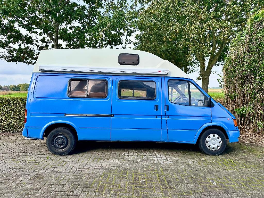 Ford Transit Camperbus 100L (1994), Caravans en Kamperen, Reservewiel, Tot en met 2, 6 tot 7 meter, Particulier
