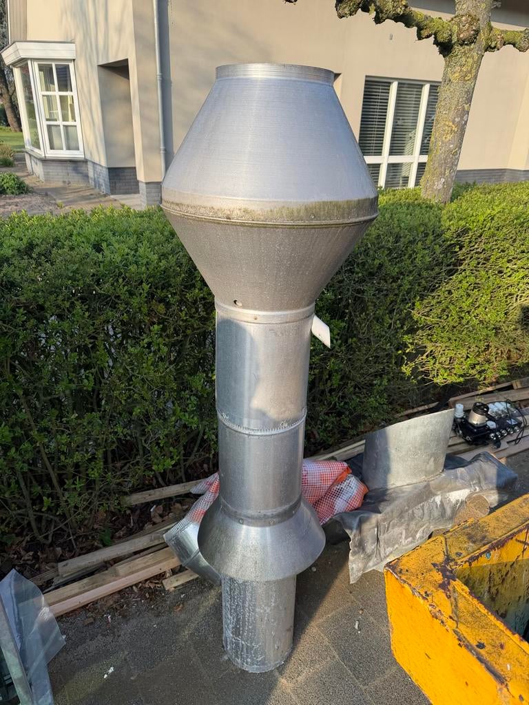 Metalen afzuigkap met ventilator, Ophalen, Gebruikt, Ventilator en Afzuiger