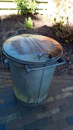 Zinken vuilnisbak Hattem, Huis en Inrichting, Woonaccessoires | Prullenbakken, Ophalen of Verzenden, Minder dan 50 cm