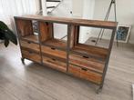 Industrieel dressoir in goede staat, Ophalen, Gebruikt, 150 tot 200 cm, Met lade(s)