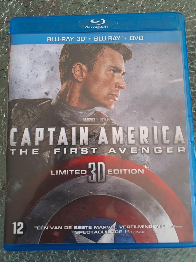 Captain America  - the first avenger (3D brd,brd en dvd), Ophalen of Verzenden, Zo goed als nieuw