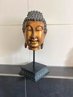Boeddha hoofd op standaard, 36 cm hoog, Huis en Inrichting, Ophalen, Gebruikt