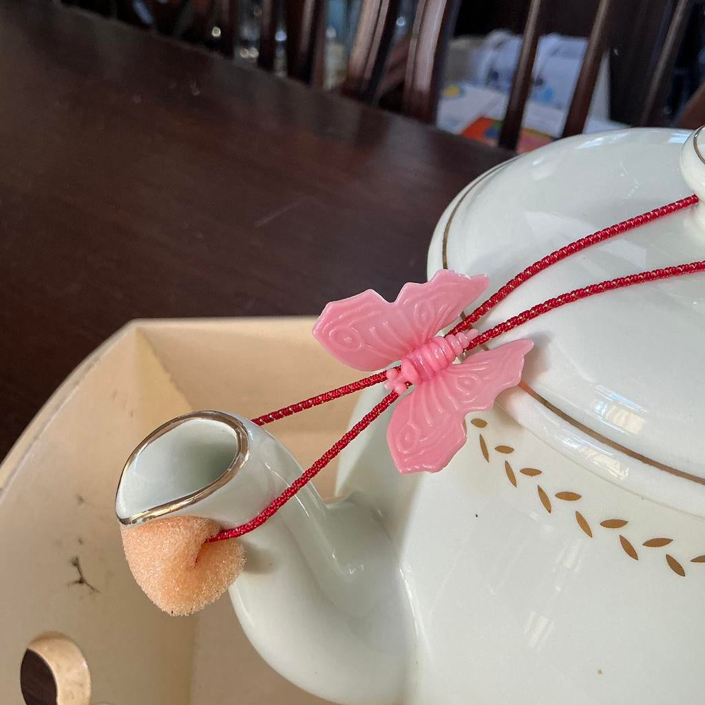 Vintage Pickwick theepot &  nieuwe druppelvangers . 🦋🫖, Overige typen, Ophalen of Verzenden, Zo goed als nieuw, Overige stijlen