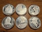 6x prachtige zilveren munten Nederlandse Schilders, Vóór koninkrijk, Setje, Zilver, Overige waardes