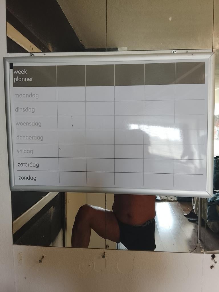 Magnetische Whiteboard weekplanner 5€, Ophalen of Verzenden