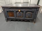 Blauw houten dressoir/dekenkist met klep, Huis en Inrichting, Woonaccessoires | Kisten, Ophalen, Minder dan 50 cm, Gebruikt, 100 tot 150 cm