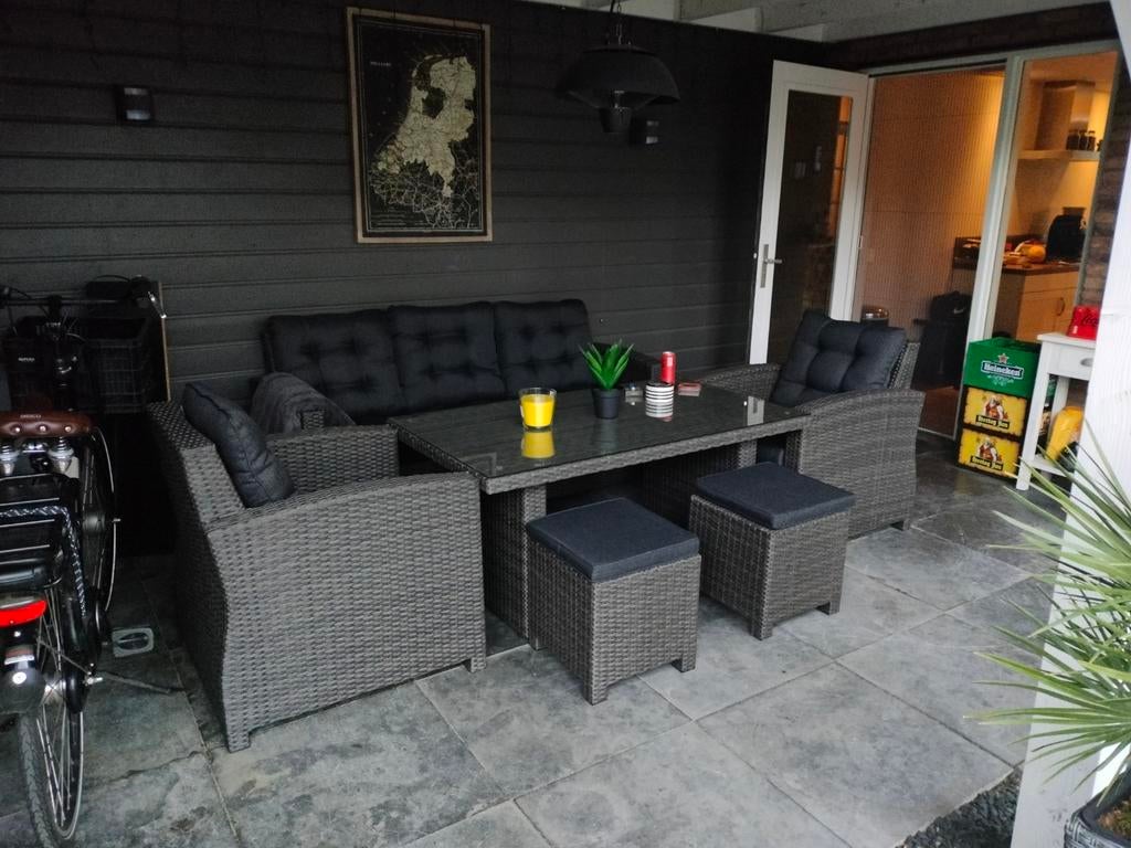 Loungeset, Tuin en Terras, Ophalen, Zo goed als nieuw