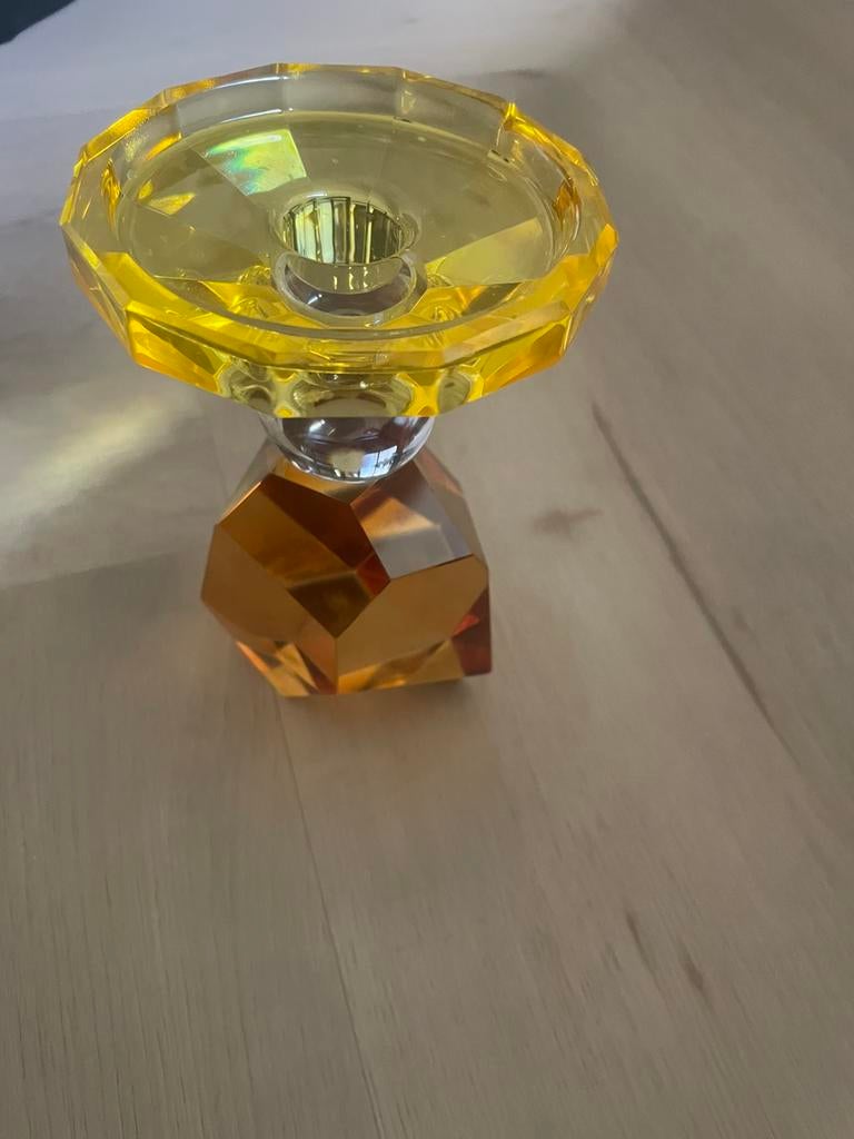 Kristallen kandelaar, Ophalen of Verzenden, Zo goed als nieuw, Figuurtje