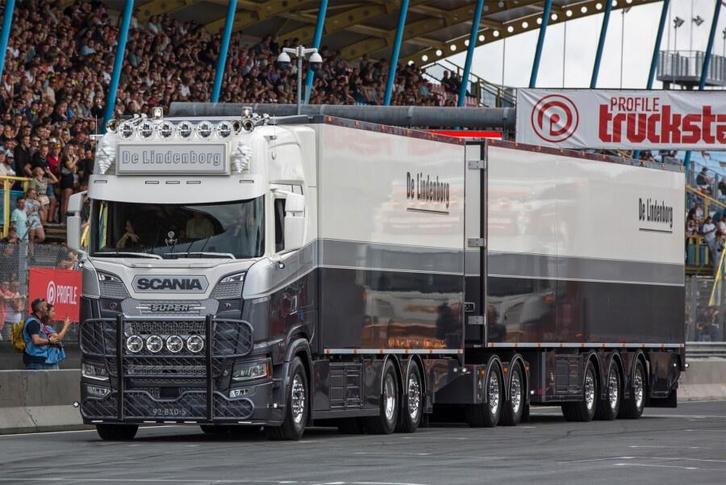 WSI SCANIA S HIGHLINE  REEFER  LZV  TRUCK  DE LINDENBORG, Hobby en Vrije tijd, Modelauto's | 1:50, Nieuw, Bus of Vrachtwagen, Wsi