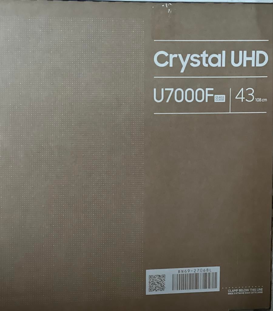 Samsung Crystal UHD U7000F 43 inch 4K Smart TV, Audio, Tv en Foto, Televisies, Nieuw, LED, 100 cm of meer, 4k (UHD), Samsung, 50 Hz
