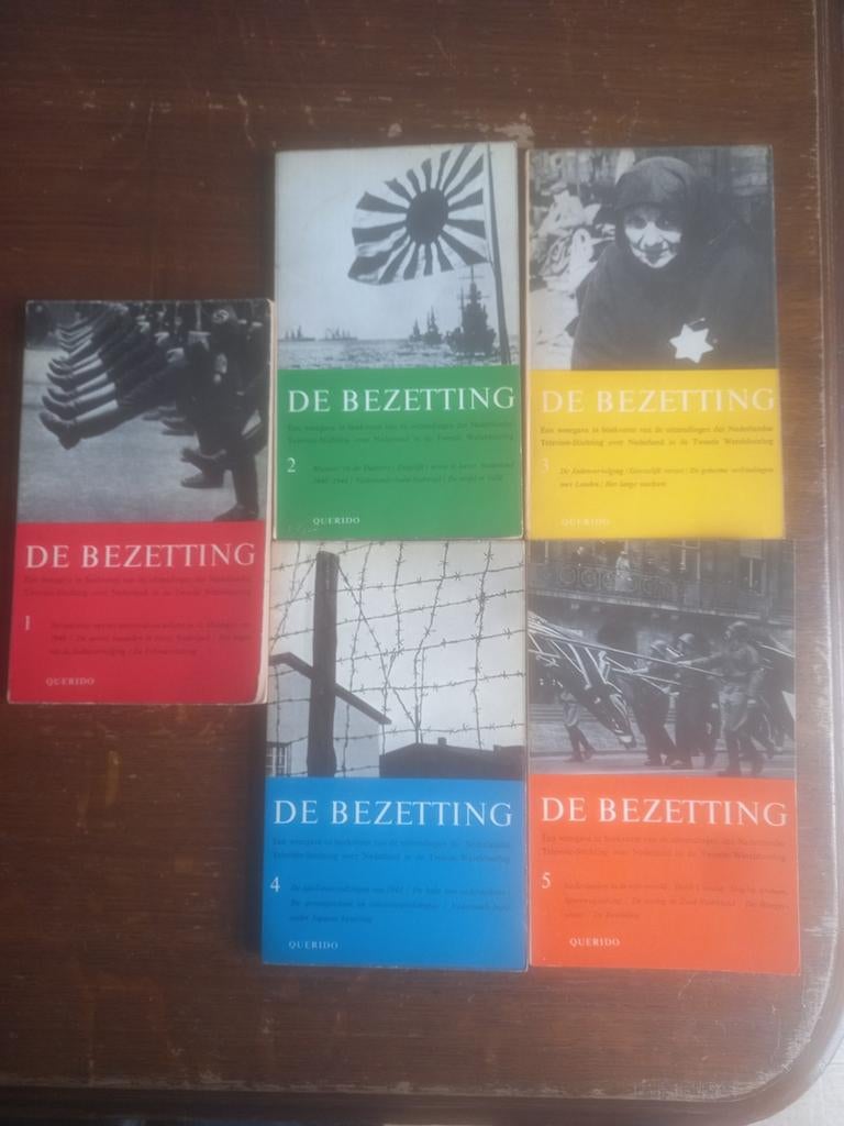De Bezetting 5 delen - Dr. L. de Jong - WO2 Querido, Boeken, Geschiedenis | Vaderland, Ophalen of Verzenden, 20e eeuw of later