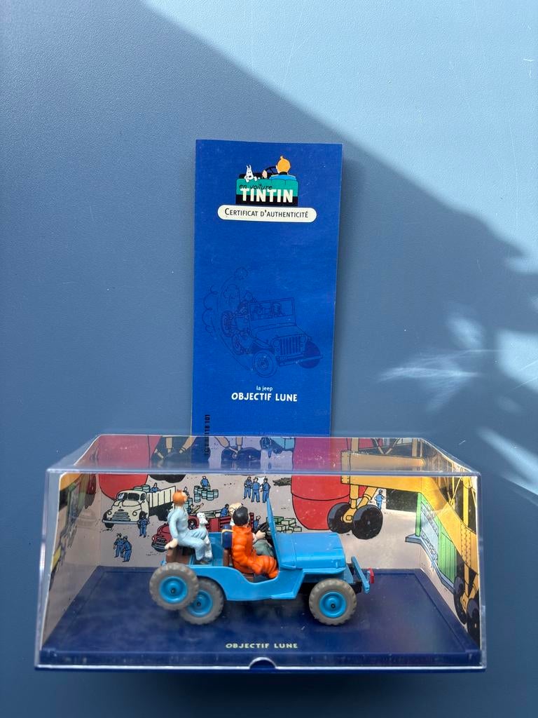 Kuifje auto: Objectif Lune Jeep met figuren, Ophalen of Verzenden, Zo goed als nieuw, Auto, Overige merken