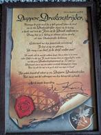 Efteling oorkonde van de Dappere Drakenstrijder, Verzamelen, Ophalen of Verzenden, Overige typen