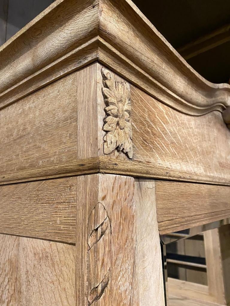 Landelijk Frans eiken kast kledingkast demontabel, Antiek en Kunst, Ophalen