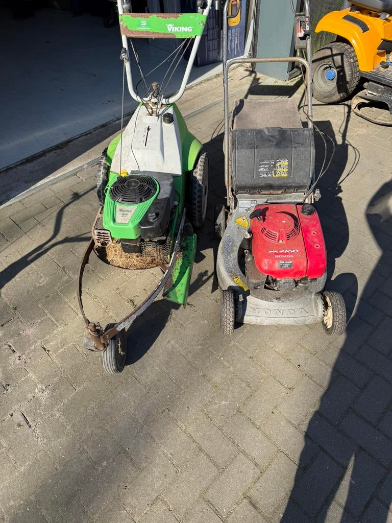 2x gras maaier, Ophalen of Verzenden, Gebruikt