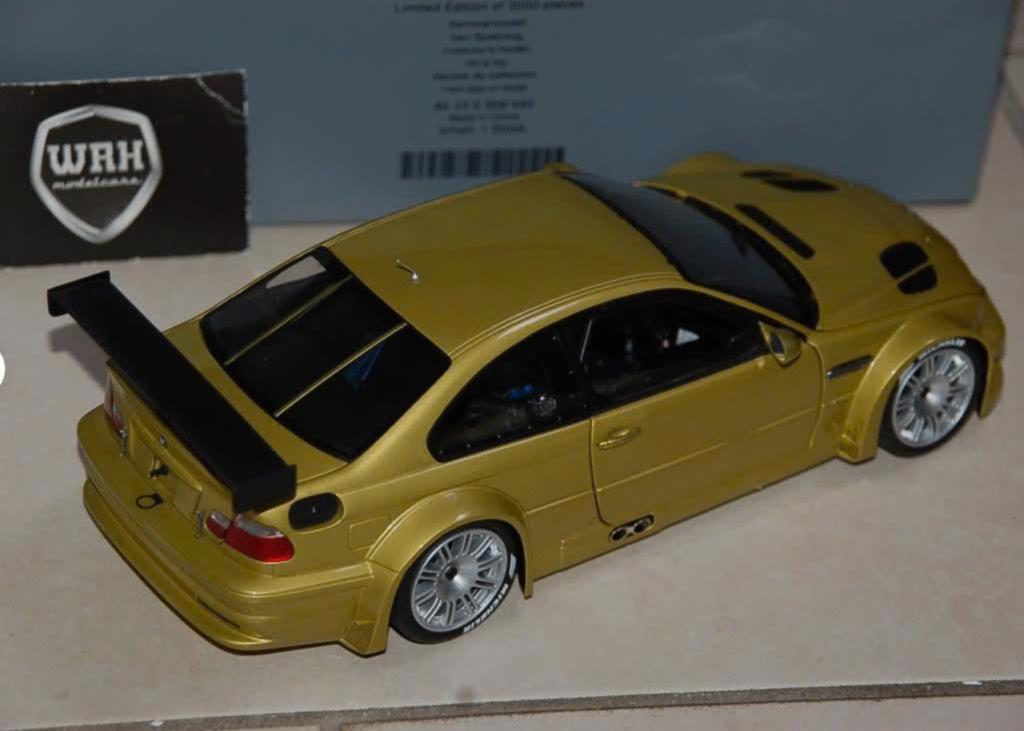 1:18 BMW M3 E46 GTR street phoenix yellow Minichamps WRH, Hobby en Vrije tijd, Modelauto's | 1:18, Verzenden, Zo goed als nieuw