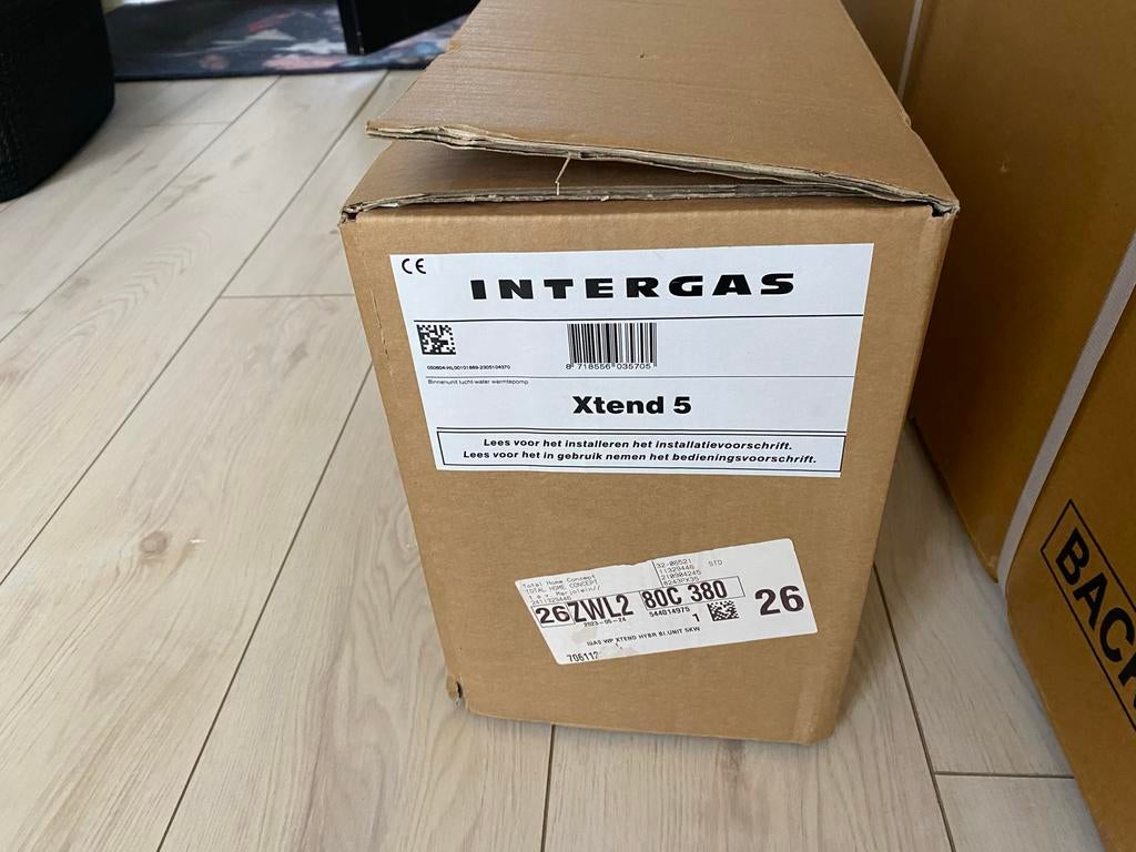 Intergas Xtend 5 hybride warmtepomp wit, Ophalen of Verzenden, Nieuw, Overige typen