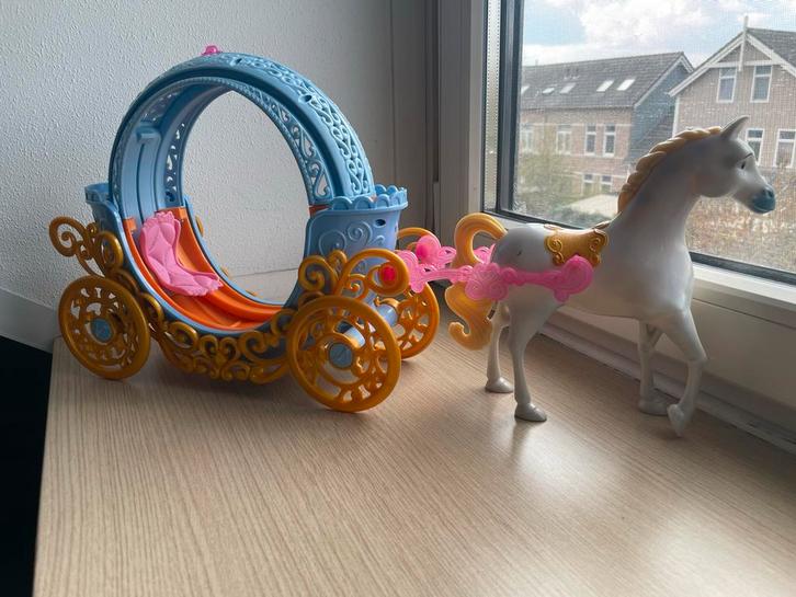 Disney princes Assepoester paard en wagen, Kinderen en Baby's, Speelgoed | Speelgoedvoertuigen, Gebruikt, Ophalen of Verzenden