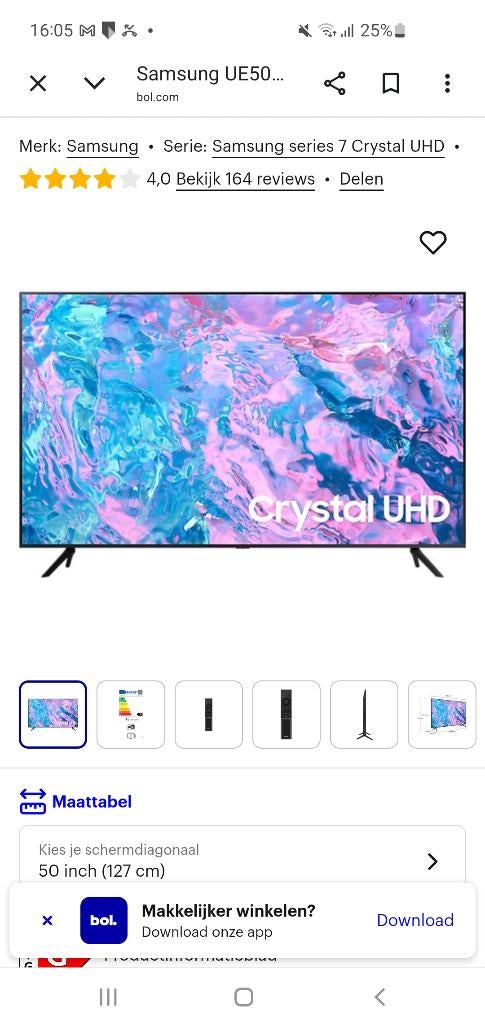 Tv, Philips, 50 Hz, Nieuw, Ophalen of Verzenden