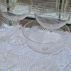 4 pracht grote en zwaar kristallen coupes Champagne, Antiek en Kunst, Ophalen