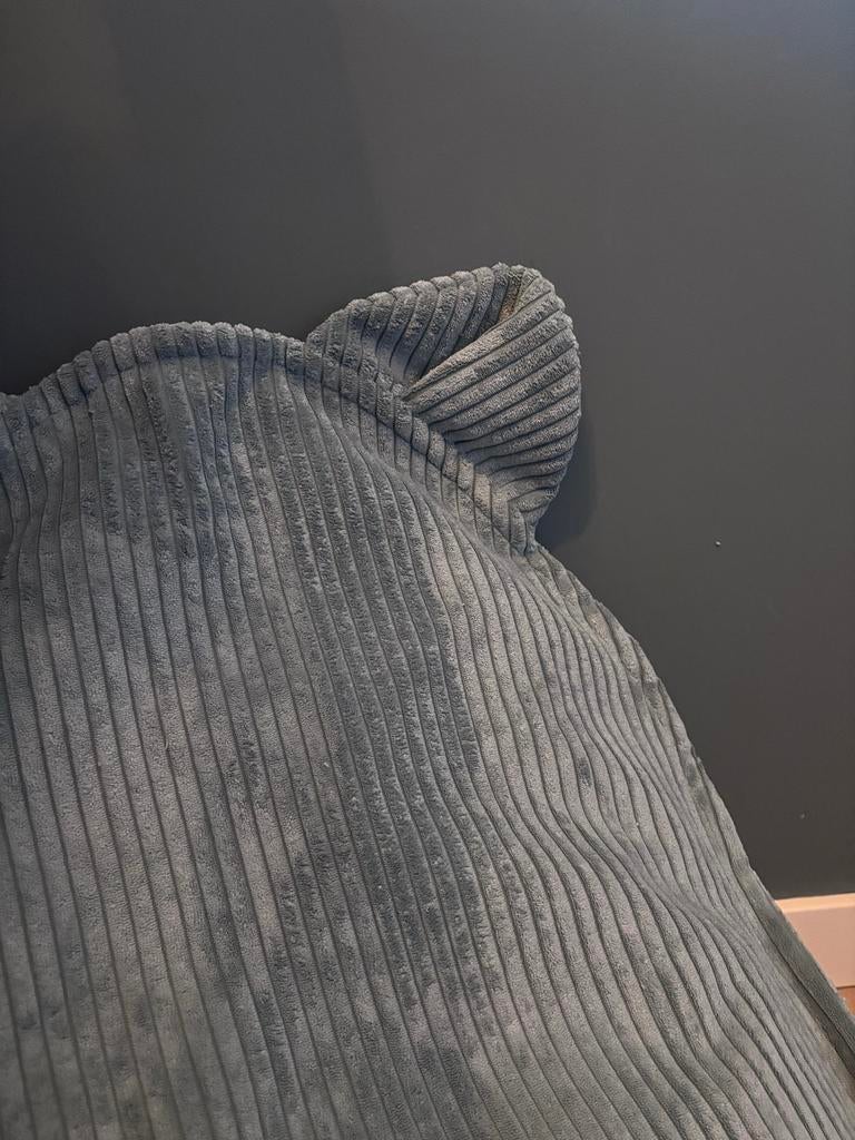 Nieuwe handgemaakte blauwe rib zitzak voor kinderen, Huis en Inrichting, Zitzakken, Ophalen of Verzenden, Nieuw, Blauw, Zitzak