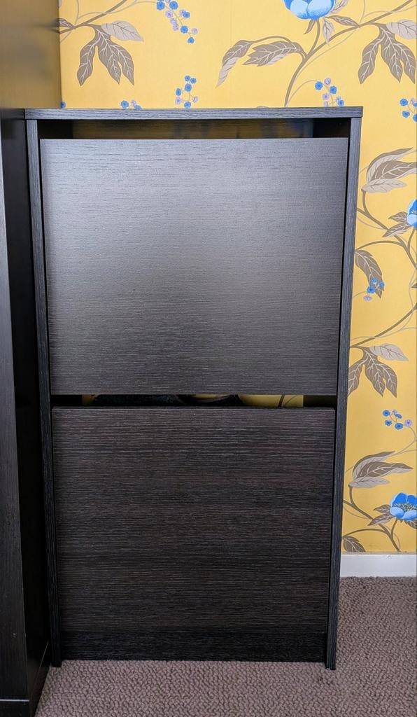 IKEA BISSA Schoenenkast / Shoe cabinet 2 vakken, Ophalen, Zo goed als nieuw, Modern, Functioneel